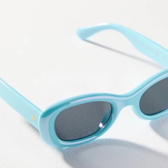Anthropologie Aire Blue Rectangular Sunglasses New main image 5
